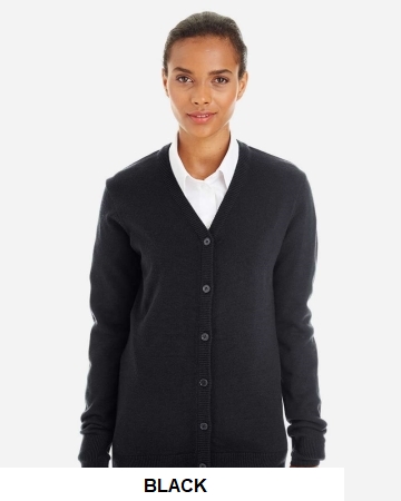 Harriton Women's Pilbloc V-Neck Button Cardigan Sweater.  HARRITON  M425W