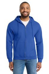 Port & Co Tall Essential Fleece Full-Zip Hooded Sweatshirt.  PORT&CO.  PC90ZHT