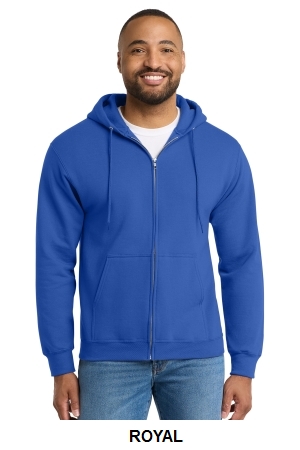 Port & Co Tall Essential Fleece Full-Zip Hooded Sweatshirt.  PORT&CO.  PC90ZHT