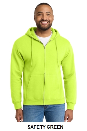 Port & Co Tall Essential Fleece Full-Zip Hooded Sweatshirt.  PORT&CO.  PC90ZHT