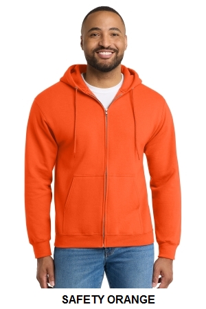 Port & Co Tall Essential Fleece Full-Zip Hooded Sweatshirt.  PORT&CO.  PC90ZHT