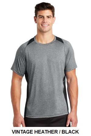 Sport-Tek Heather Colorblock Contender Tee.  SPORT-TEK  ST361