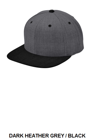 Sport-Tek Flat Bill Snapback Cap. STC19.