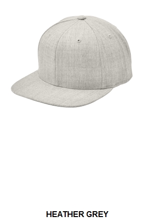 Sport-Tek Flat Bill Snapback Cap. STC19.