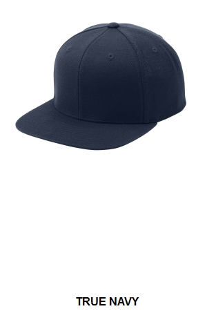 Sport-Tek Flat Bill Snapback Cap. STC19.