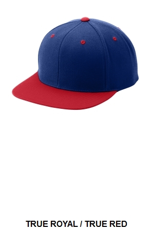 Sport-Tek Flat Bill Snapback Cap. STC19.