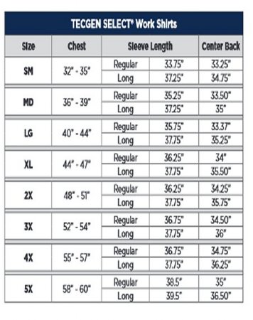 TECGEN 5.5 oz Dress Uniform Shirt FR270