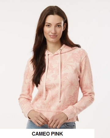 MV Sport - Womens Maddie Floral Print Hooded Sweatshirt - W24105.  MVSPORTS  W24105