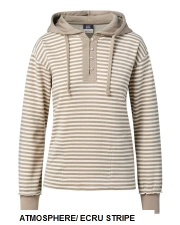MV Sport - Womens Alina Henley Hooded Sweatshirt - W24128.  MVSPORTS  W24128