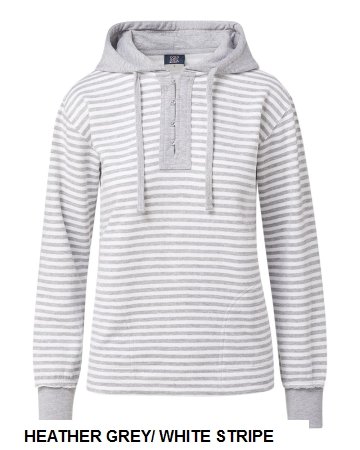 MV Sport - Womens Alina Henley Hooded Sweatshirt - W24128.  MVSPORTS  W24128