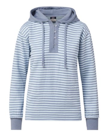 MV Sport - Womens Alina Henley Hooded Sweatshirt - W24128.  MVSPORTS  W24128